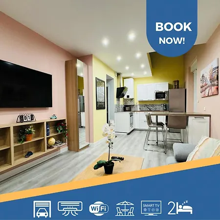 70m2 Climatise - Parking Prive - Lycee Roosevelt - Arena Apartment